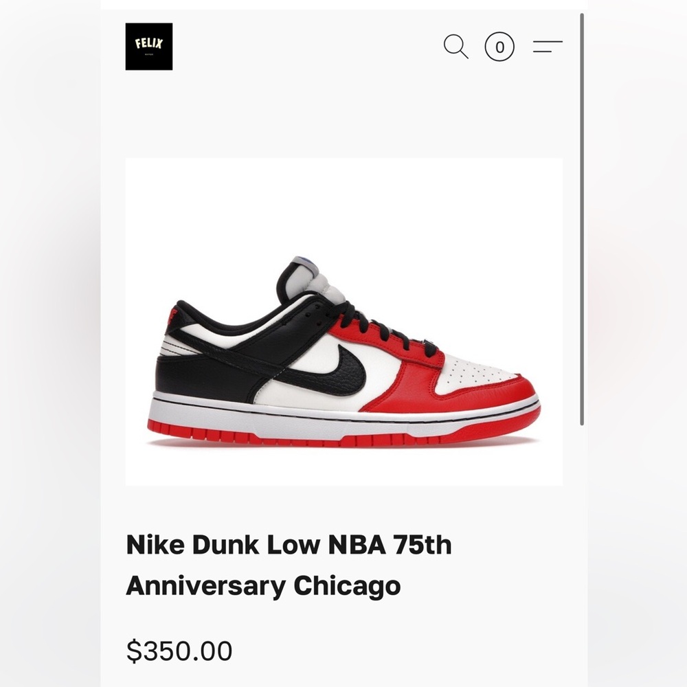 Nike Dunk Low GS | 75th Anniversary Chicago - Picture 6 of 7